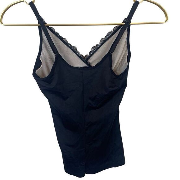 Ruby Ribbon Black Lace Shapewear Tank Top Size 30 1749 - Picture 4 of 8